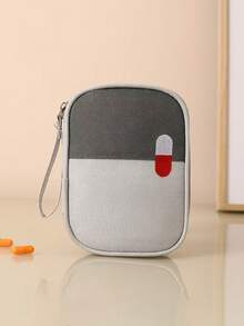 1个便携式医疗包，旅行急救包，家用及户外急救药品收纳盒，健康护理整理包