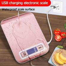 Balança digital de cozinha de 5 kg/10 kg com tela LCD, balança eletrônica de aço inoxidável, joias para casa, alimentos, lanches, utensílios para assar