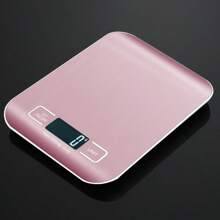 Balança digital de cozinha de 5 kg/10 kg com tela LCD, balança eletrônica de aço inoxidável, joias para casa, alimentos, lanches, utensílios para assar