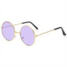 Retro Round Sunglasses Colorful  Round Frame Glasses Color Sunglasses Lens