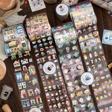 1 件日常生活主题设计合成纸胶带小日常系列适合青少年用于模切、剪贴簿、绘画相册和学校用品学校用品，返校 - 彩色 - 查看 12