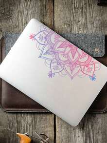 1pc Mandala Flower Pattern Artistic Sticker, PVC Material Self-Adhesive DIY Notebook Sticker, A Great Gift To Decorate Notebook And Laptop - Multicolor - View 3