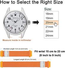 Smart Watch Strap - Orange (Silver Buckle) - View 4
