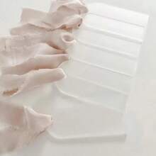 10pcs/20pcs 15*5cm Transparent Acrylic Wedding Table Cards, Name Cards, Blank Arch-Shaped Seating Cards, Wedding Party Tabletop Decor, No Ribbon Included