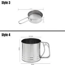 5 杯面粉筛 - 多功能面粉筛 - 不锈钢筛 - 糖粉、面包烘焙大筛 - 手压花筛 - 用于手工面包的双层面粉筛：我们的半自动筛分除尘装置，用于手工面包的高品质面粉，采用防锈材料制成。