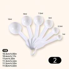 Multifunctional Plastic Measuring Spoon Set, Stackable Segmented Measuring Spoon, Coffee Salt Seasoning Measuring Spoons,Suitable For Baking&Cooking Tools In Kitchens Restaurants