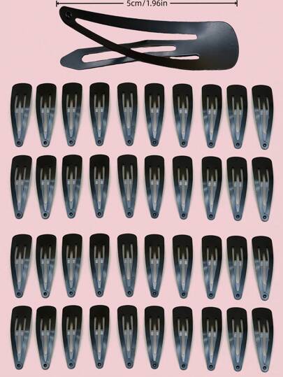 1 conjunto de grampos elásticos BB foscos, grampos de cabelo de metal simples adequados para o dia a dia, lazer em férias, tranças de cabelo, grampos de franja, grampos de maquiagem, grampos de chuveiro