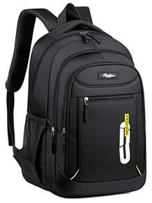 New Fashion Versatile Outdoor Casual Travel Commuter School College Style Flat Multi-Pocket Large Capacity Men Backpack Laptop Bag