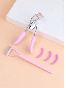 Set de 2 herramientas para pestañas: rizador de pestañas con peine y separador de pestañas. Rizador de pestañas profesional con peine integrado, mango ergonómico con forma de corazón y herramienta de peine para el maquillaje diario - Multicolor - Ver 7