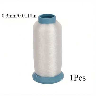 1 pièce Fil à coudre monofilament 100% nylon, polyvalent pour le matelassage, le point invisible, convient à divers tissus, machines et artisanat, fabrication de bijoux DIY, perles, ligne de pêche, fabrication de filets, plusieurs tailles disponibles