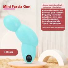 Pistola de masaje de mano, masajeador muscular portátil, mini masajeador de relajación muscular para mujeres, recargable por USB, diseño compacto y ligero, batería de litio de 1200mAh, apto para uso en casa, oficina o viaje