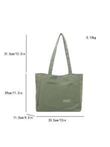 Bolso de hombro minimalista, bolso cruzado de mujer de nicho popular, bolso de tela de color liso para uso casual y de viaje