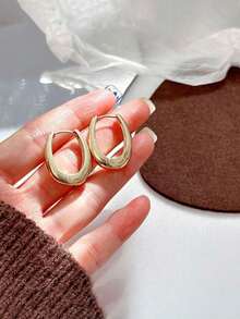 4 件套金色和银色现代时尚奢华女士耳环，适合日常佩戴、约会、派对，是节日、生日或周年纪念日送给女性的最佳礼物 - 彩色 - 查看 8