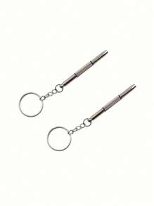 1 pieza Destornillador para gafas, accesorio multifuncional 3-en-1 de 3 propósitos para reparar gafas, herramienta portátil de mini destornillador