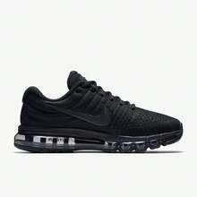 Nike 男款 Air Max 2017 舒適簡約防滑減震透氣回彈低筒休閒跑步鞋 - 黑色 - 查看 2