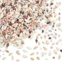 30g/Pack Assorted Sizes Drilled Small Seashell DIY Beading Materials, Shell Crafts Accessories