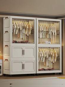 5/4/3/2/1 Layer Freestanding Baby Wardrobe Closet, Folding Clothes Storage Cabinet, Multilayer Children Dresser, Home Garment Organizer
