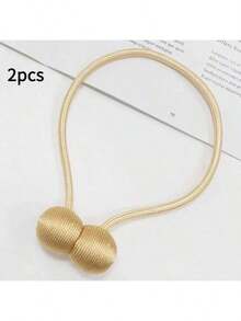 1 pièce/2 pièces Attache-rideaux magnétique avec cordelettes, pinces à rideaux en forme d'écouteurs, fixations de rideaux sans perçage, accessoires de rideaux, attaches de rideaux, aimants de rideaux, fabriqués en cordons de torsion épaissis et aimants puissants, peuvent être utilisés comme supports de rideaux - Multicolore - Voir 14