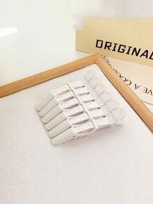 10pcs/6pcs Alligator Clip Hairdressing Wholesale Hair Clip Hair Salon Perm And Dye Hair Styling Positioning Partition Large Barber Shop Alligator Hair Clip Hair Clips Claw Clips Hair Barrettes, School Stuff, Set, Hair Accessories, Head Accessories, Hair Accessories For Women, Hairpin - Black - View 21