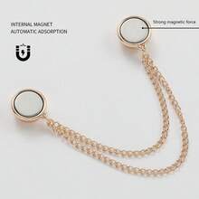 Magnetic Clasp Chain - Waist Cinching Fix Clip Suitable For Hem, Top Length Adjustment - Multicolor - View 4