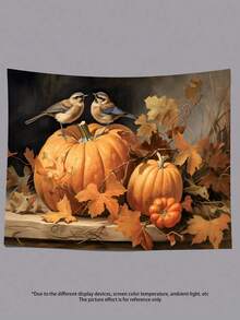 万圣节鬼魂挂毯系列南瓜灯黑暗城堡趣味鬼魂阅读万圣节横幅南瓜装饰秋季装饰挂毯墙艺术家居装饰