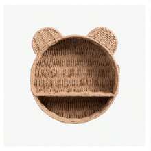 Imitation Rattan Plastic Fruit Basket Storage Basket Wall Mounted Storage Rack Straw Woven Handmade Storage Basket