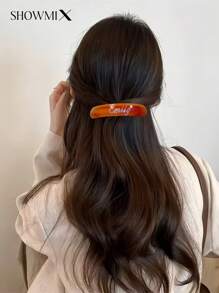 Premium Acetate Hair Clip With Handcrafted Diamond Inlaid, Elegant Aesthetic Hair Accessory, High-Quality Snap Clip