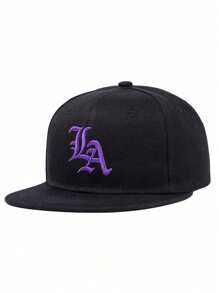 1 pièce Casquette de Baseball pour hommes avec broderie lettres LA, casquette Hip Hop. Convient pour la rue, l'extérieur, les sports, les vacances, les cadeaux. Accessoire de mode.