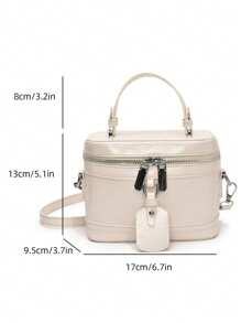 low tea Fashion New Mini Full-Grain Texture Women Handbag Shoulder Bag Satchel Classic Box Bag
