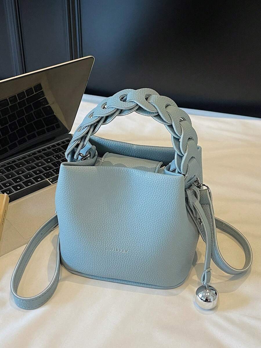 Versatile Fashion Bucket Bag, Stylish Women Handbag - Blue - View 1