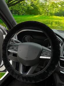 Car Steering Wheel Cover Protective Cover, Plush Without Inner Ring, Winter Universal, Car Accessories