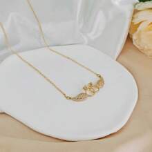 JOJELOO 1 colar com pingente de asa de diamante da moda, adequado para mulheres, joia de luxo, acessório de presente para namorada