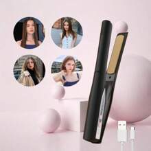 Cordless Straightener,Cordless Hair Straightener Brush,Dual-Purpose Hair Straightener,Portable Straightening Comb,Negative Ion Heat Brush,Travel Portable Heating Straightener,Stylish Styling Accessory | Ionic Hair Tool | Hot Comb Hair Straightener | Travel-Friendly Women'S Hair Styling Tool