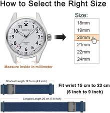 Smart Watch Strap - Blue (Black Buckle) - View 4