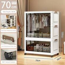 5/4/3/2/1-Layer Simple Wardrobe, DIY Bedroom Adult/Baby Clothes Storage Cabinet, Foldable Thick Kids Plastic Organizer - Multicolor - View 27