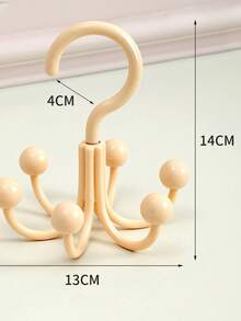 1pc Creative Cute Six Claw Hooks, 360 Degree Rotating Multi Functional Home Hanging Clothes, Bag Rack, Hat Hooks. Accessory Storage, Clothes Hooks - Multicolor - View 15