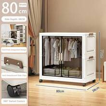 5/4/3/2/1-Layer Simple Wardrobe, DIY Bedroom Adult/Baby Clothes Storage Cabinet, Foldable Thick Kids Plastic Organizer - Multicolor - View 23