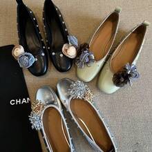 Zapatos planos para mujer - Plateado - Ver 2