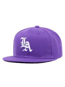 1 pièce Casquette de Baseball pour hommes avec broderie lettres LA, casquette Hip Hop. Convient pour la rue, l'extérieur, les sports, les vacances, les cadeaux. Accessoire de mode.