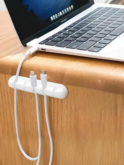 1 pieza Organizador de cables con múltiples ranuras, clips de gestión de cables universales para escritorio de oficina, coche y hogar