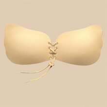 2 Pairs Plus Size Wing Invisible Push Up Bras Wire Free With Drawstring Self Adhesive Backless Lifting Effect Deep V Bras Women's Underwear And Lingerie Accessories