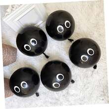 36pcs Eye Black Latex Balloons, 12inch Black Eye Printed Balloon, Funny Balloons, For Halloween Party Decorations Supplies, Bachelorette Party, Birthday Party, Anniversary, Photo Studio Photo Background, Various Festival Photo Background Decorations