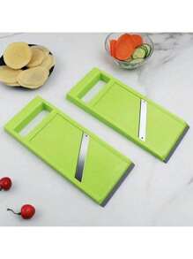 蔬菜切片机/厨房蔬菜切碎机/土豆切片机/厨房切菜机/省时/手持式多功能厨房切菜机/蔬菜切片机/萝卜切片机/土豆切片机/沙拉切片机/黄瓜切片机/甜瓜切片机工具 - 彩色 - 查看 6