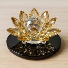 Decorative Lotus Flower 8cm Feng Shui Table Gift - Hổ phách - Xem 5