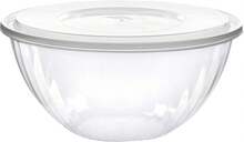 Disposable 96 Ounce Round Crystal Clear Plastic Serving Bowls With Lids Party Snack Or Salad Bowl, Chip Bowls, Snack Bowls, Candy Dish, Salad Container Pack Of 4 - 黃色 - 查看 1