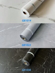 1卷大理石纹自粘地板贴纸，可移除，也可作壁纸/瓷砖贴纸使用。加厚PVC材质，时尚实用，防滑、防水、耐磨。复古西式家居装饰贴纸，适用于厨房、浴室、客厅、卧室、办公室、房间、墙面等。礼品包装。房间装饰卷 - 40*300厘米/15.8*118英寸