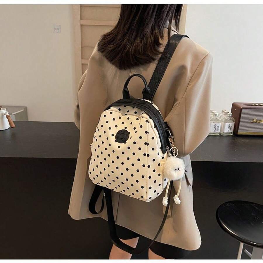 Women Fashion Backpacks - 白色 - 查看 1