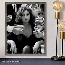 1 件，电影海报墙面艺术，黑白性感女人装饰房间，现代帆布海报印刷，极简主义帆布画，家居装饰，适用于餐厅卧室和客厅的装饰画，无框 - A - 查看 12