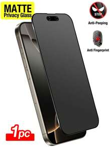 1 Confezione Protezione schermo in ceramica opaca anti-spia per 16/16 Pro/16 Pro Max - Privacy da sinistra a destra e anti-riflesso per caffè/pendolarismo (anti-impronta digitale + kit di installazione semplice)