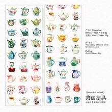 1 件日常生活主题设计合成纸胶带小日常系列适合青少年用于模切、剪贴簿、绘画相册和学校用品学校用品，返校 - 彩色 - 查看 14